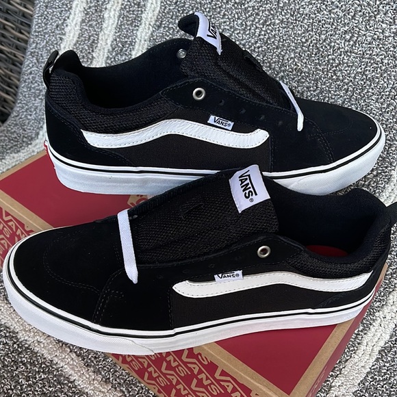 Vans Filmore Suede Canvas Black/White MENS - Picture 11 of 16